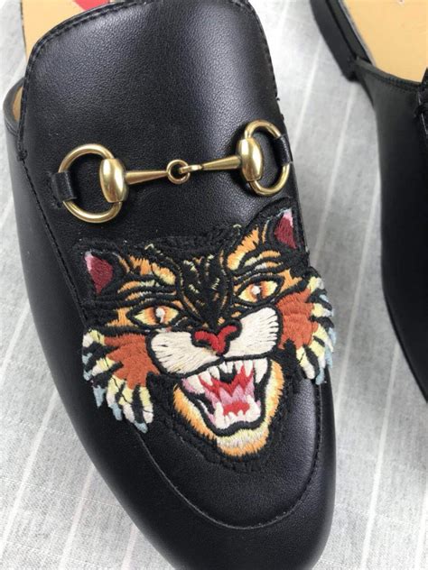 fake gucci princetown slippers|gucci princetown slipper sale.